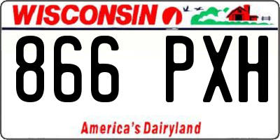 WI license plate 866PXH