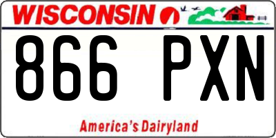 WI license plate 866PXN