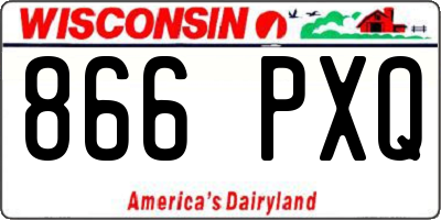 WI license plate 866PXQ