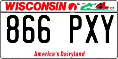 WI license plate 866PXY