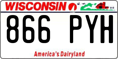 WI license plate 866PYH
