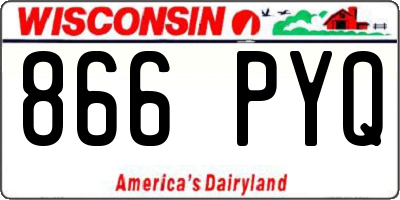 WI license plate 866PYQ