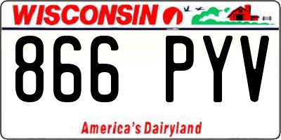 WI license plate 866PYV