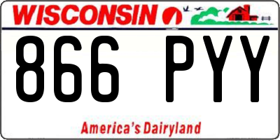 WI license plate 866PYY