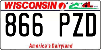 WI license plate 866PZD