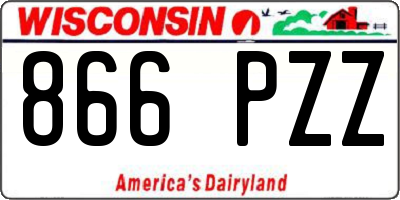 WI license plate 866PZZ