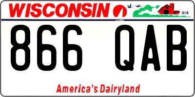WI license plate 866QAB