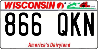 WI license plate 866QKN