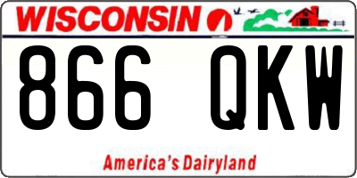 WI license plate 866QKW