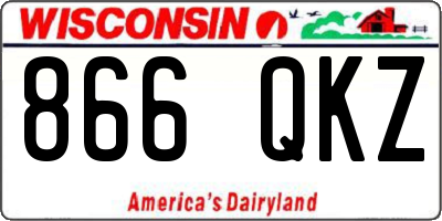 WI license plate 866QKZ