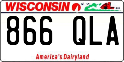 WI license plate 866QLA