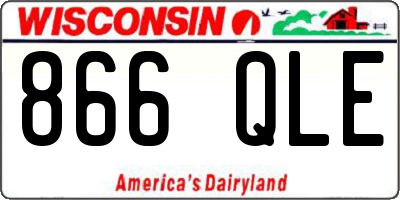 WI license plate 866QLE