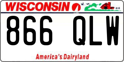 WI license plate 866QLW