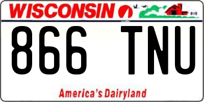 WI license plate 866TNU