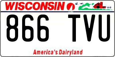 WI license plate 866TVU