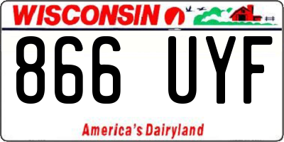 WI license plate 866UYF