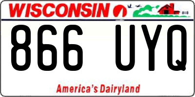 WI license plate 866UYQ