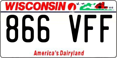 WI license plate 866VFF