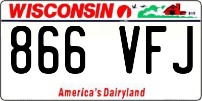 WI license plate 866VFJ