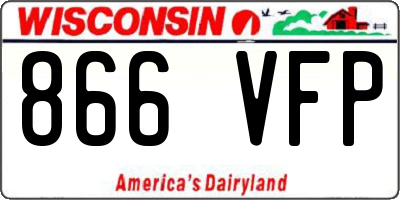WI license plate 866VFP