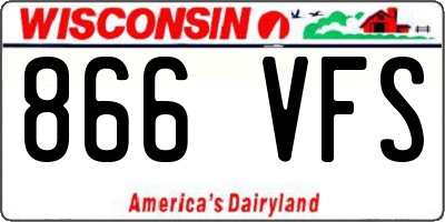 WI license plate 866VFS