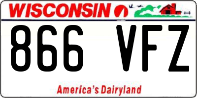WI license plate 866VFZ