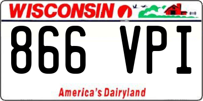 WI license plate 866VPI
