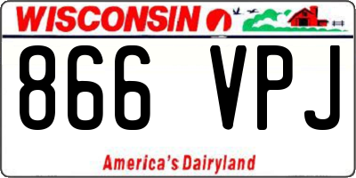WI license plate 866VPJ