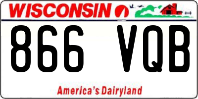 WI license plate 866VQB