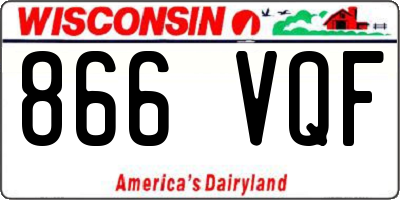 WI license plate 866VQF