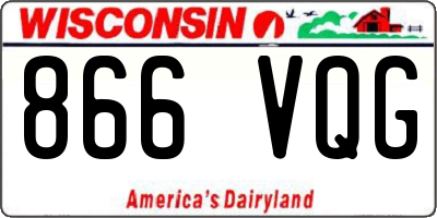 WI license plate 866VQG