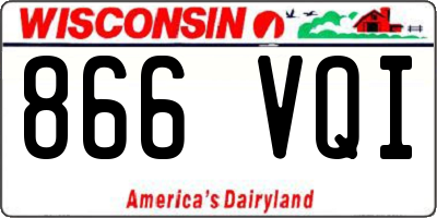 WI license plate 866VQI