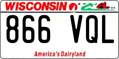 WI license plate 866VQL