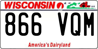 WI license plate 866VQM