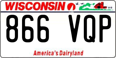 WI license plate 866VQP
