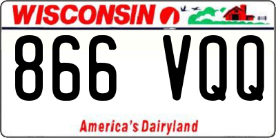 WI license plate 866VQQ