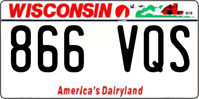 WI license plate 866VQS