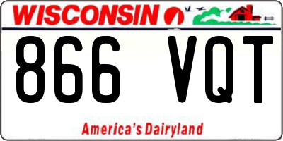 WI license plate 866VQT