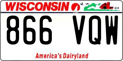 WI license plate 866VQW