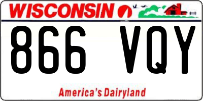 WI license plate 866VQY