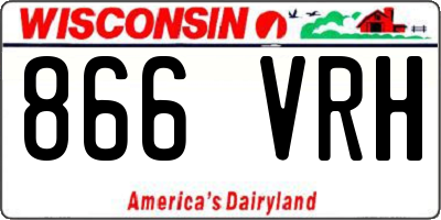 WI license plate 866VRH