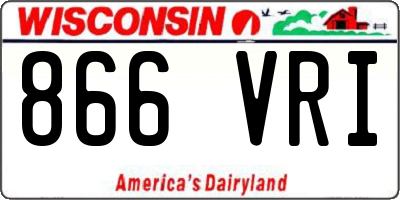 WI license plate 866VRI