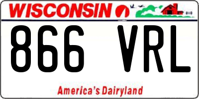 WI license plate 866VRL