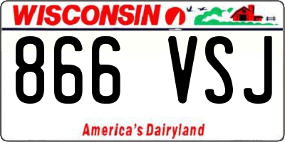 WI license plate 866VSJ