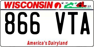 WI license plate 866VTA