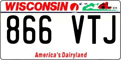 WI license plate 866VTJ