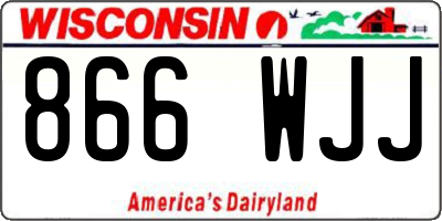 WI license plate 866WJJ