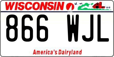 WI license plate 866WJL