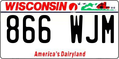 WI license plate 866WJM