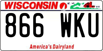 WI license plate 866WKU